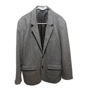 L. L. Bean Wool Blend Blazer Gray Sports Coat Suit Jacket Men's size 40